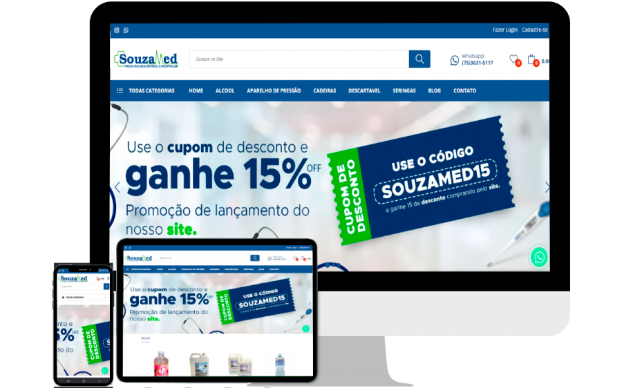 Projeto Meet Digital — Loja Virtual Souza Med