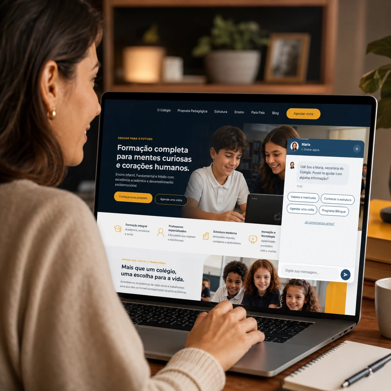 Sites para colégio